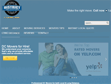 Tablet Screenshot of districtmovers.com